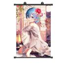 Pôster de arte de parede em tela Rem from Re: Zero Anime 40x60cm