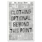 Pôster de arte de parede Haitunone Funny Bathroom Newspaper 40x60cm