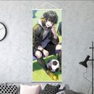 Pôster de arte de parede suspenso em espiral Blue Lock Anime 30x75cm Pôster de arte de parede suspenso em espiral Blue Lock Anime 30x75cm