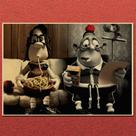 Pôster de arte de parede vintage Mary and Max 10x40 cm em ferro