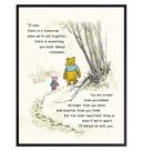 Pôster de arte de parede Winnie Pooh Always Remember 28x36cm