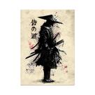 Pôster De Arte Em Tela De Samurai Japonês Estético Para Decoração De Sala De Estar E Quarto