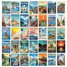 Pôster de colagem de viagem 97 Decor Vintage Travel Decor 4x6