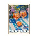 Pôster De Cozinha Com Estampa Retrô Italiana De Aperol Spritz, Arte De Parede Moderna Vintage Para