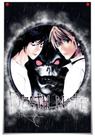 Pôster de decoração de parede Anime Canvas Death Note Yagami Light