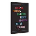 Pôster de decoração de parede Fotuven Courage Freedom 40x60cm