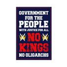 Pôster de decoração de parede Fotuven No Kings No Oligarchs
