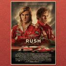 Pôster de filme Impressão artística vintage Rush Chris Hemsworth 42x30cm