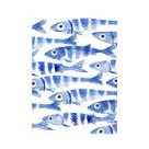 Pôster De Lona Com Sardinha Azul, Estilo Mediterrâneo, Impressões De Arte De Parede Para Sala De Pôster De Lona Com Sardinha Azul, Estilo Mediterrâneo, Impressões De Arte De Parede Para Sala De