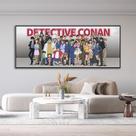 Pôster de pintura de parede em tela Detective Conan 135x35cm