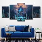 Pôster de pintura de parede em tela Elder Scrolls Anime x5