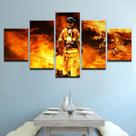 Pôster de pintura de parede em tela Fire Fighters Anime 5 Panels Pôster de pintura de parede em tela Fire Fighters Anime 5 Panels
