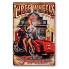 Pôster de pintura em ferro Retro Vintage Motorcycle 20x30cm