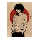 Pôster Deaths Notes Yagami Light Anime Art, papel 30x40cm