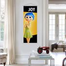 Pôster decorativo de arte de parede em tela Inside Out 2 Joy 25x75cm