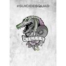 Pôster do filme Suicide Squad Killer Croc Retro Art 30x42cm