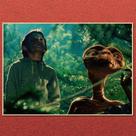Pôster E.T. the Extra-Terrestrial com impressão artística vintage 20x30cm