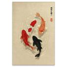 Pôster em tela WIUHIO Japanese Koi Fish Wall Art 40x60cm