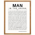Pôster emoldurado Yellowbird Art & Design Man in the Arena 11x14in