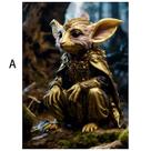Pôster Fairy Tales Forest Magic Elves Anime Art 30x42cm