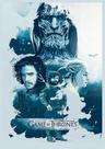 Pôster Game of Thrones com impressão artística vintage 20x30cm em ferro