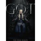 Pôster Game of Thrones Daenerys Targaryens Anime Art 30x42cm