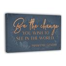 Pôster HoneyKick Inspirational Be the Change, tela de 25 x 42 cm