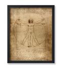 Poster Master Leonardo Da Vinci Homem Vitruviano 20x25 cm