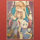 Pôster Miss Kobayashi's Dragon Maid Vintage em papel 42x30cm