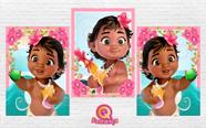 Poster Moana Baby 30x40cm - KIT COM 3 POSTER