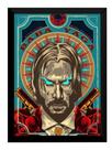 Poster Moldurado Arte John Wick Quadro 42x29 Poster Moldurado Arte John Wick Quadro 42x29