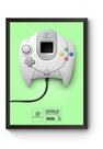 Poster Moldurado Game Retrô Controle Dreamcast Quadro Poster Moldurado Game Retrô Controle Dreamcast Quadro