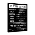 Pôster motivacional para decoração de parede DINGFUN neste escritório 45x60cm