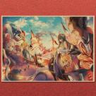 Poster Overlord Anime 30x42cm Impressão artística de parede sem moldura Poster Overlord Anime 30x42cm Impressão artística de parede sem moldura