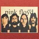 Pôster Pink Floyd Rock Band com impressão de arte musical clássica 42x30cm