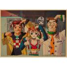 Pôster Pintura Anime A KITE Vintage Kraft 30x42cm Pôster Pintura Anime A KITE Vintage Kraft 30x42cm
