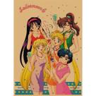 Pôster Sailors Moons Anime Art 30x42cm Papel 150g
