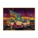 Pôster South Park Vintage com pintura artística de desenhos animados 20x30cm