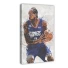 Pôster stortnate Kawhi Leonard em tela de basquete 30x45cm