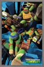 Poster Trends International Nickelodeon Teenage Mutant Ninja Turtles Attack Wall 37,4 x 56,8 cm com moldura