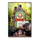 Pôster vintage de estanho para decoração de parede, pintura em ferro, Jägermeister