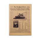 Poster Vintage HAOHUODUO Titanic Papel Kraft 51x36 cm