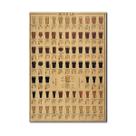 Poster Wall Art Anime Ale Diagrama de receitas de cerveja retrô 50,5x35cm