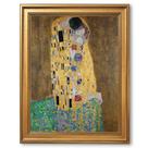 Pôster Yermidi Gold emoldurado O Beijo de Gustav Klimt 30x40cm