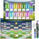 Pôster ZUOMAGUO Calendário da Copa do Mundo 2026 66 x 42 cm Pôster ZUOMAGUO Calendário da Copa do Mundo 2026 66 x 42 cm
