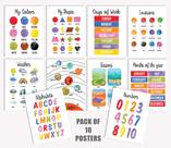 Pôsteres Educativos Laminados para Sala de Aula e Pré-Escola - Alfabeto, Números, Meses, Emoções, Cores - Traceease Pôsteres Educativos Laminados para Sala de Aula e Pré-Escola - Alfabeto, Números, Meses, Emoções, Cores - Traceease