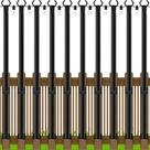 Postes de luz de corda LETIANPAI, pacote com 10, 152 cm, metal para exterior Postes de luz de corda LETIANPAI, pacote com 10, 152 cm, metal para exterior