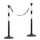 Postes delineadores de tráfego Higiant de 34 cm com base de borracha, pacote com 2