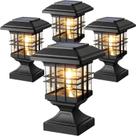 Postes solares Lffital 15 lúmens impermeáveis brancos quentes