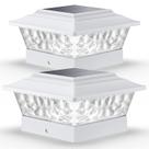 Postes solares SideInlar, 12 LEDs, 4 modos, pacote com 2